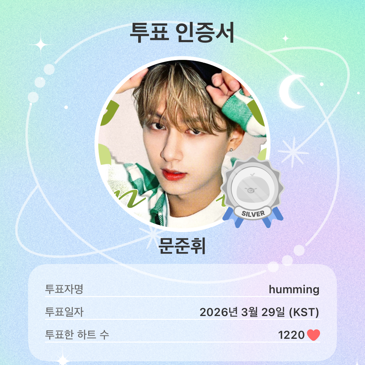 Latest photo of Wen Junhui