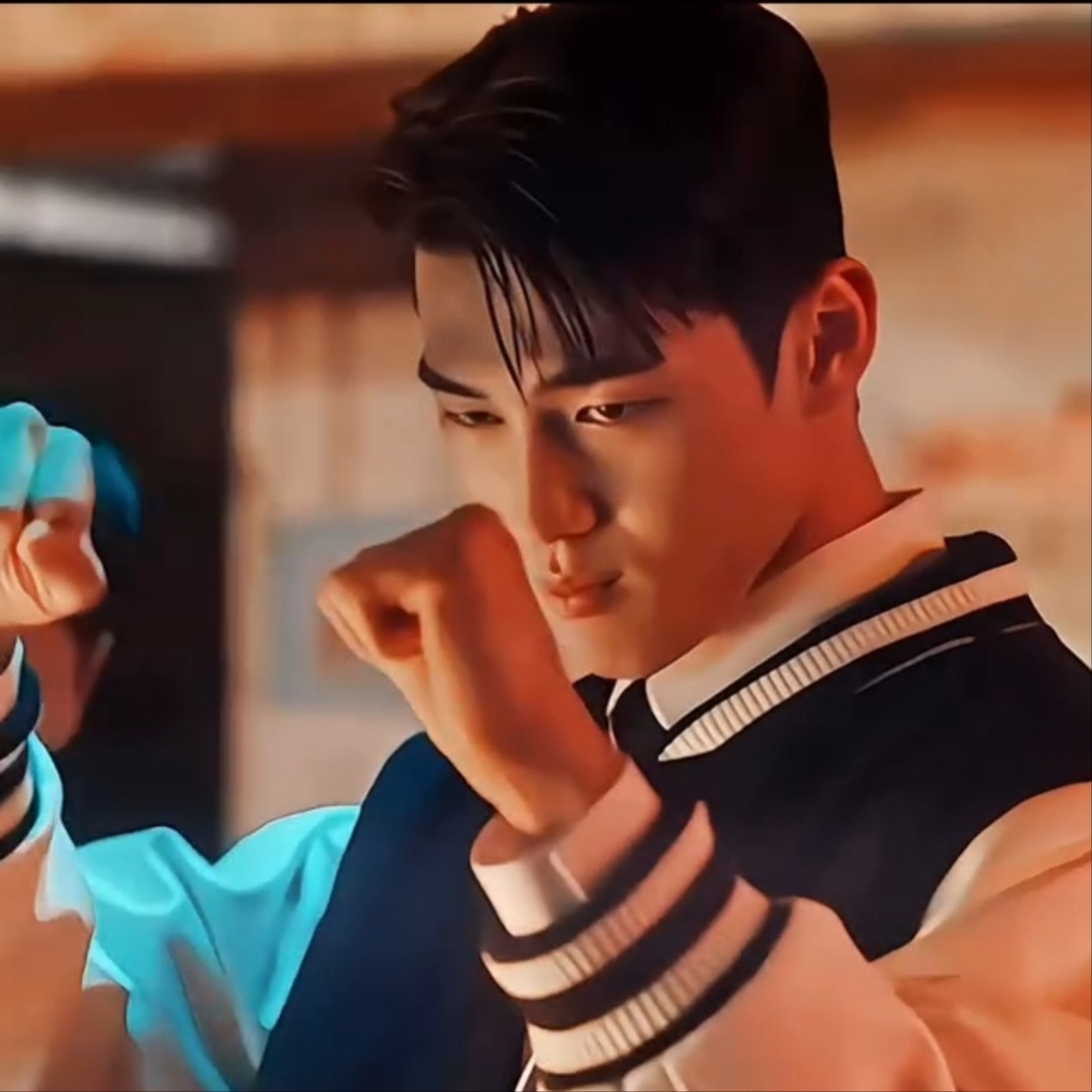 Behind-the-scenes cut of Hong Mingi