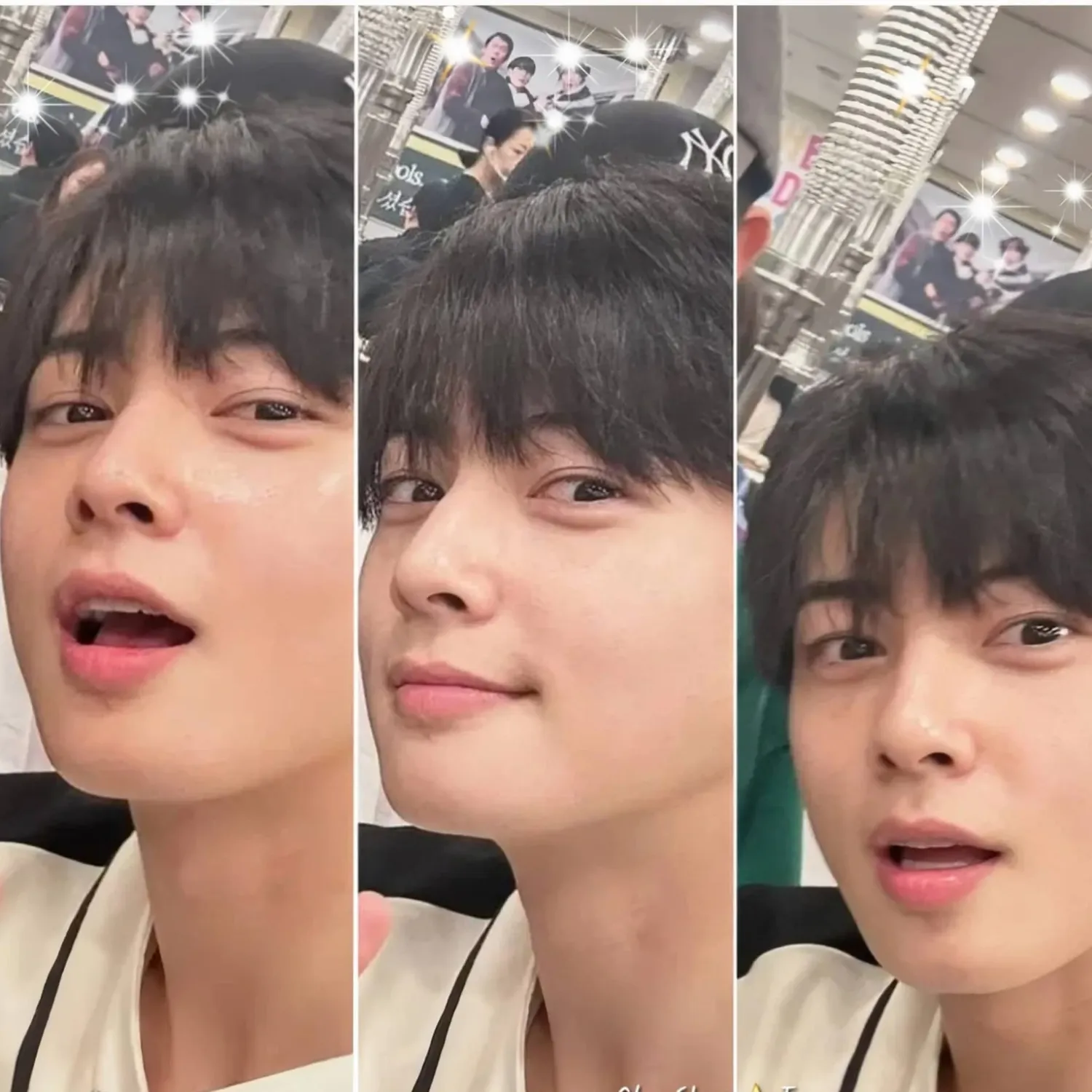 Behind-the-scenes cut of Cha Eunwoo