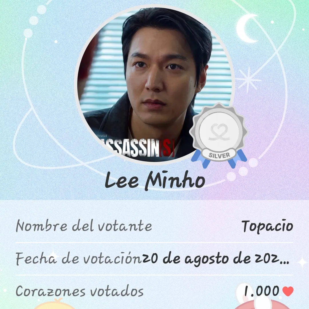 Recent activity shot of Lee Minho