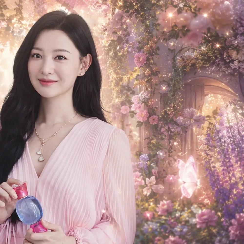 Behind-the-scenes cut of Kim Jiwon