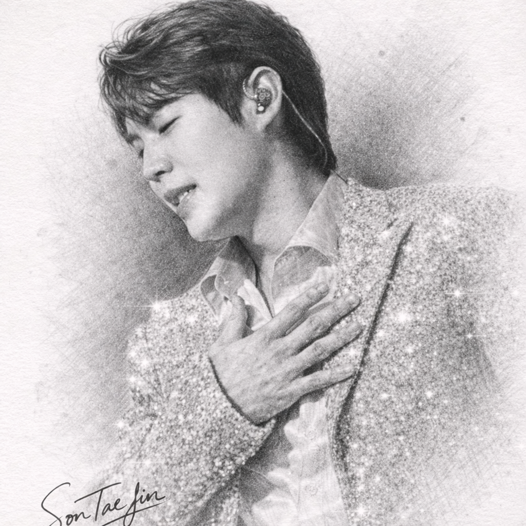 Behind-the-scenes cut of Son Taejin