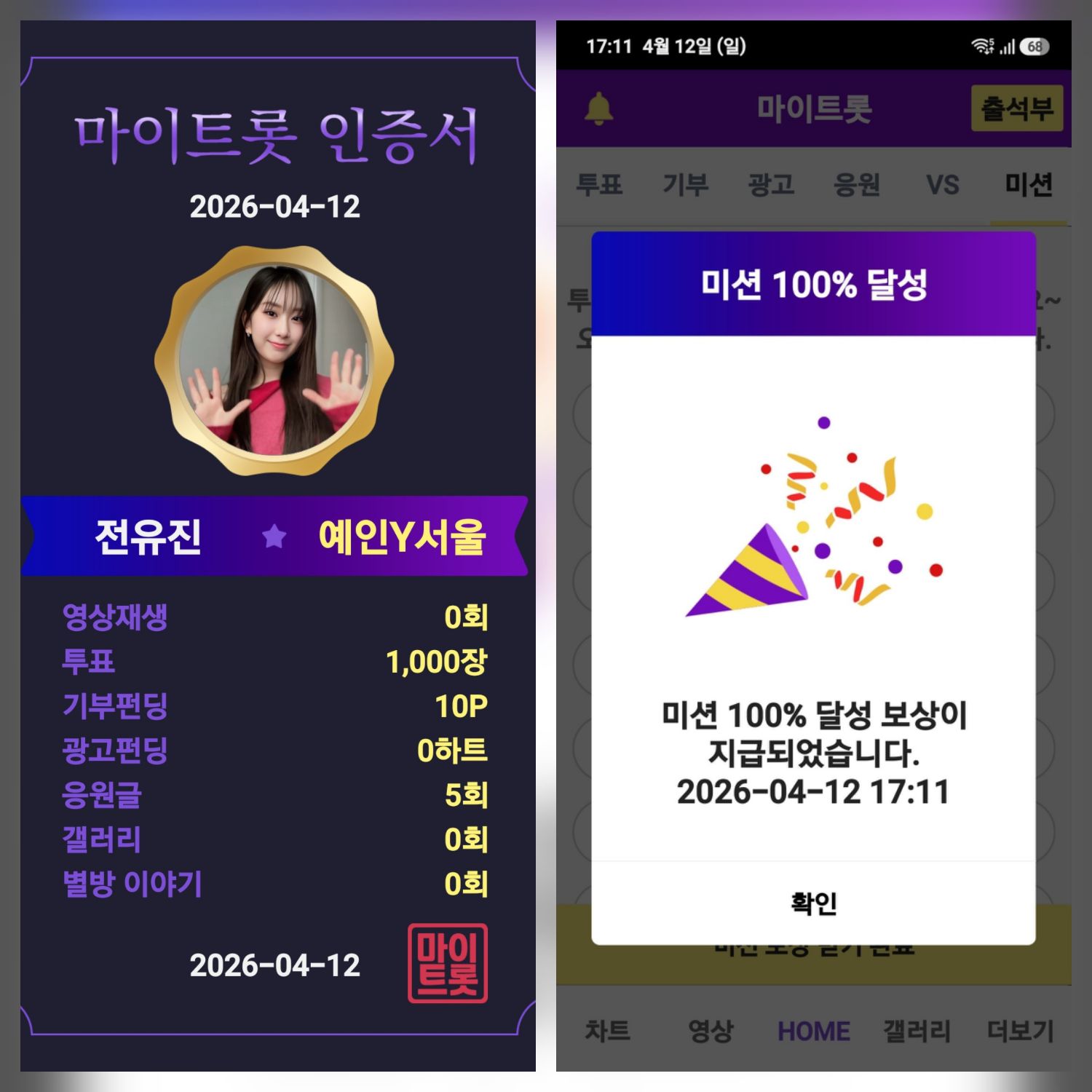 全裕珍的近期活動照