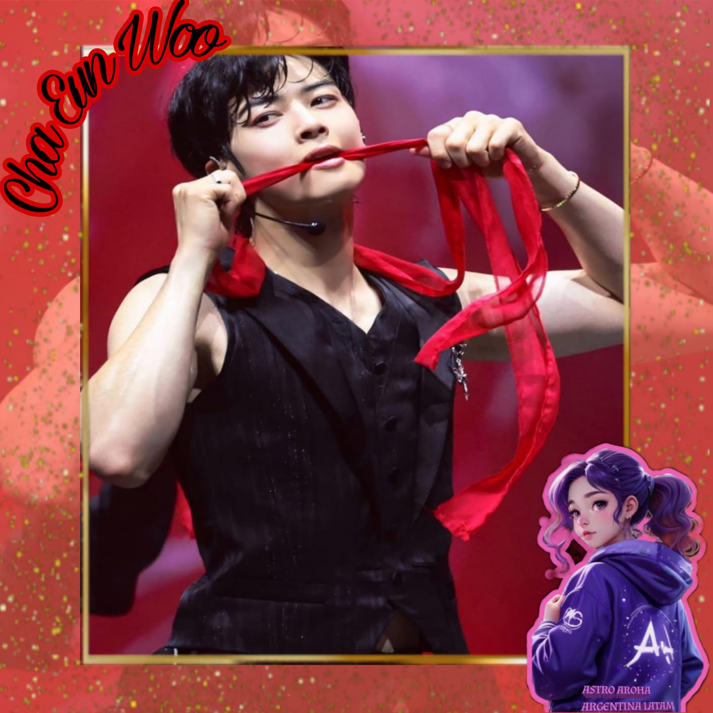 Behind-the-scenes cut of Cha Eunwoo