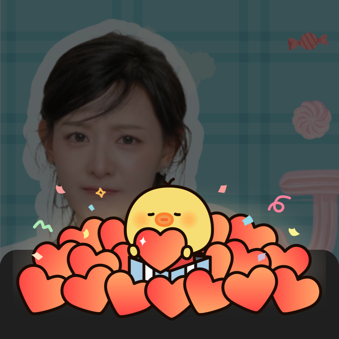 Behind-the-scenes cut of Kim Jiwon