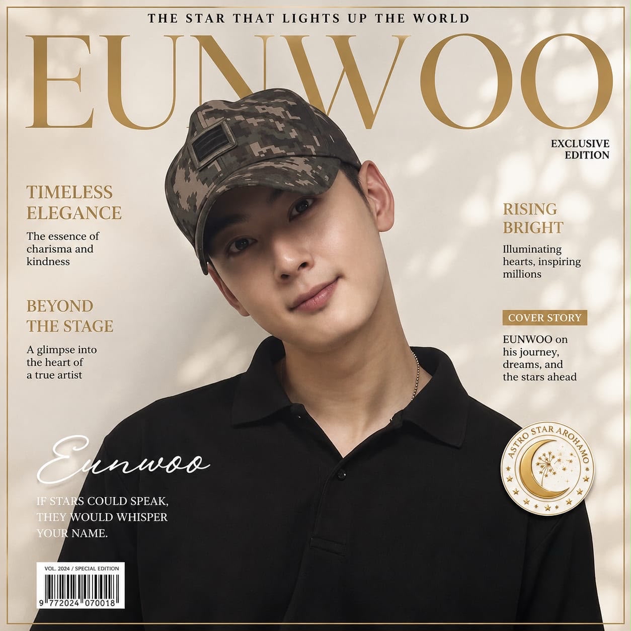 Behind-the-scenes cut of Cha Eunwoo