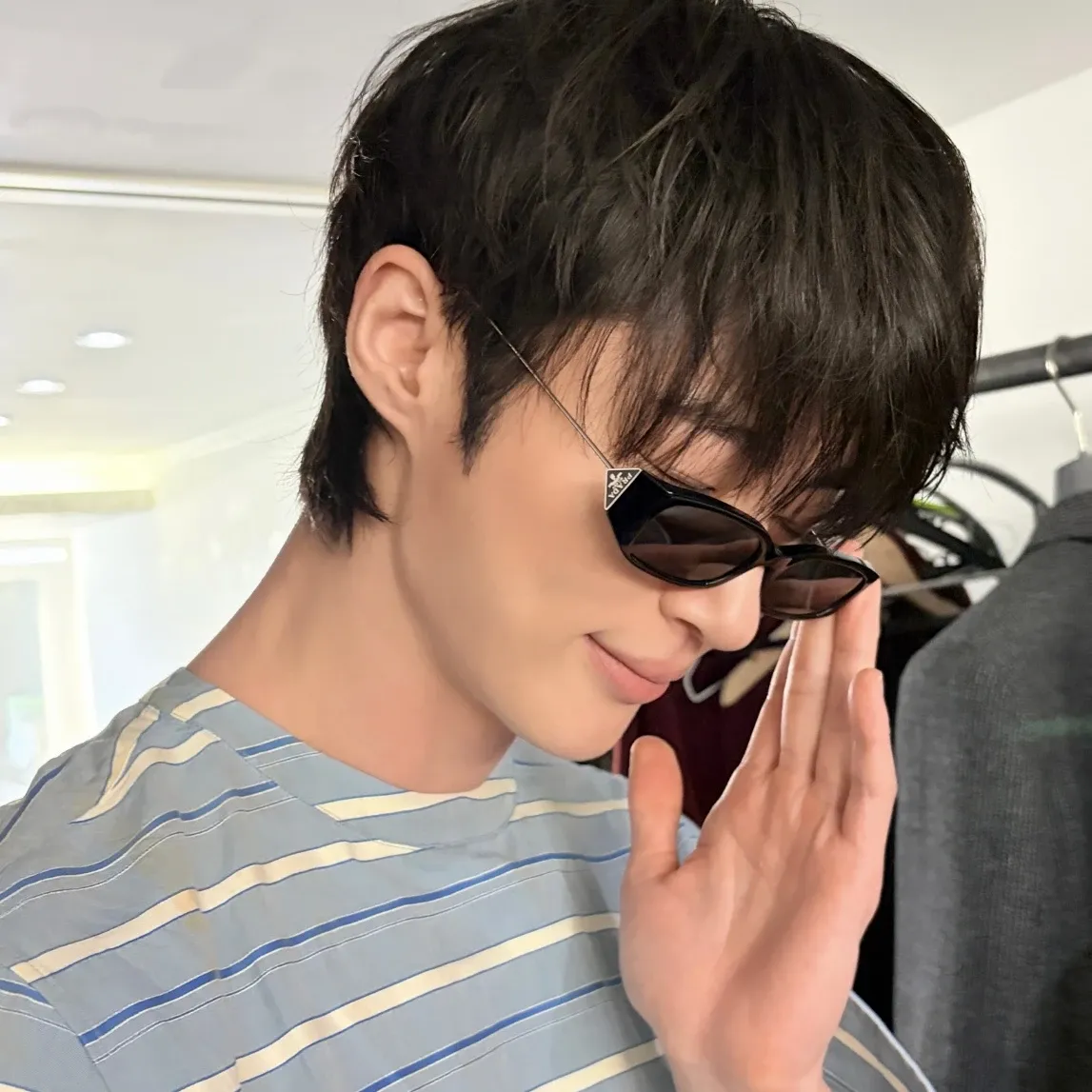 Recent activity shot of Byeon Wooseok