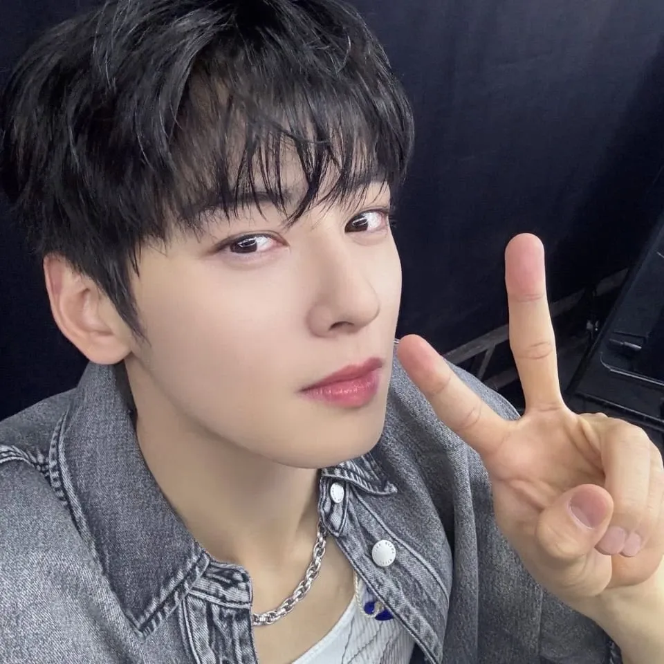 A moment captured by a fan of Cha Eunwoo