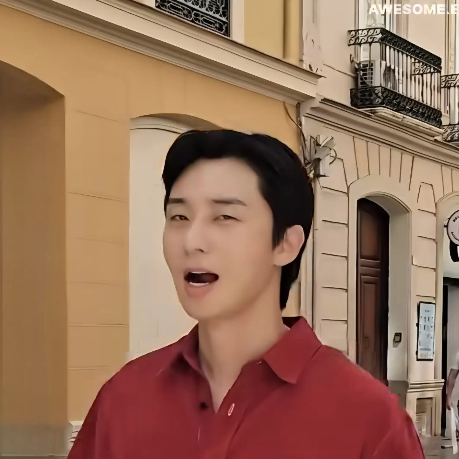 Behind-the-scenes cut of Park Seojoon