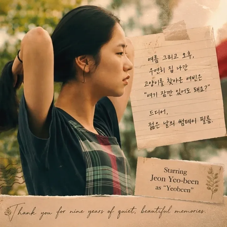 Behind-the-scenes cut of Jeon Yeobeen