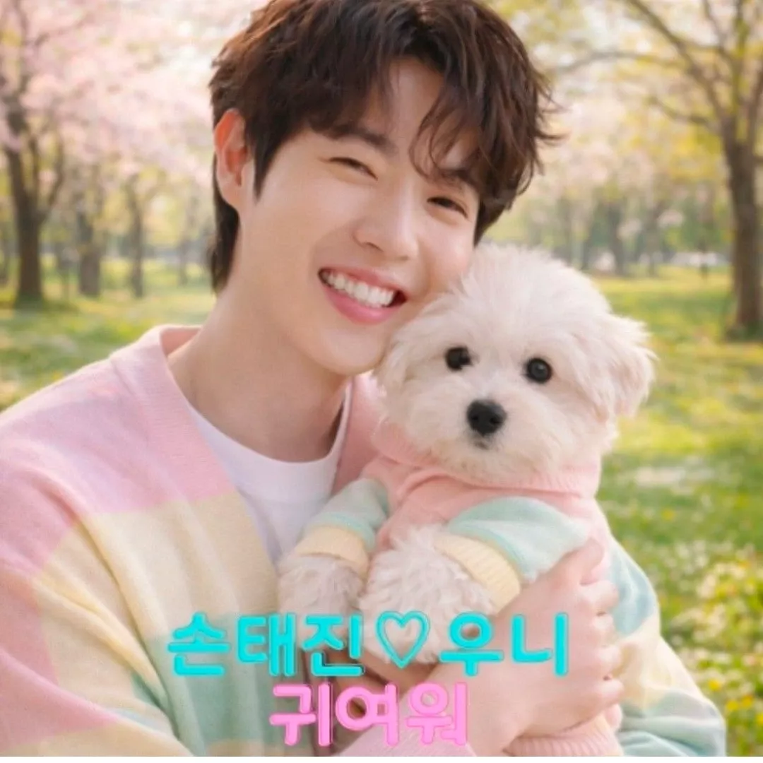 Behind-the-scenes cut of Son Taejin
