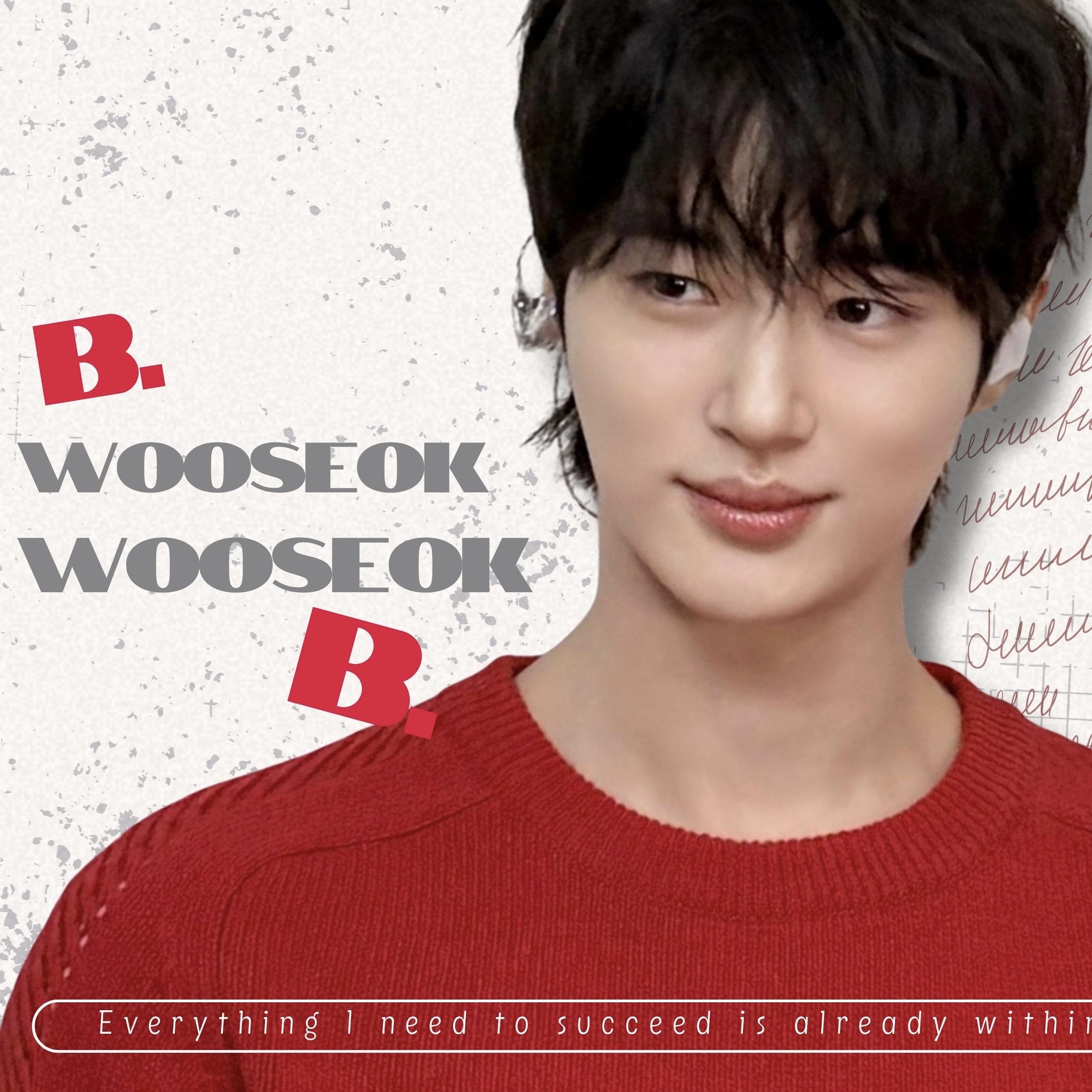 Behind-the-scenes cut of Byeon Wooseok