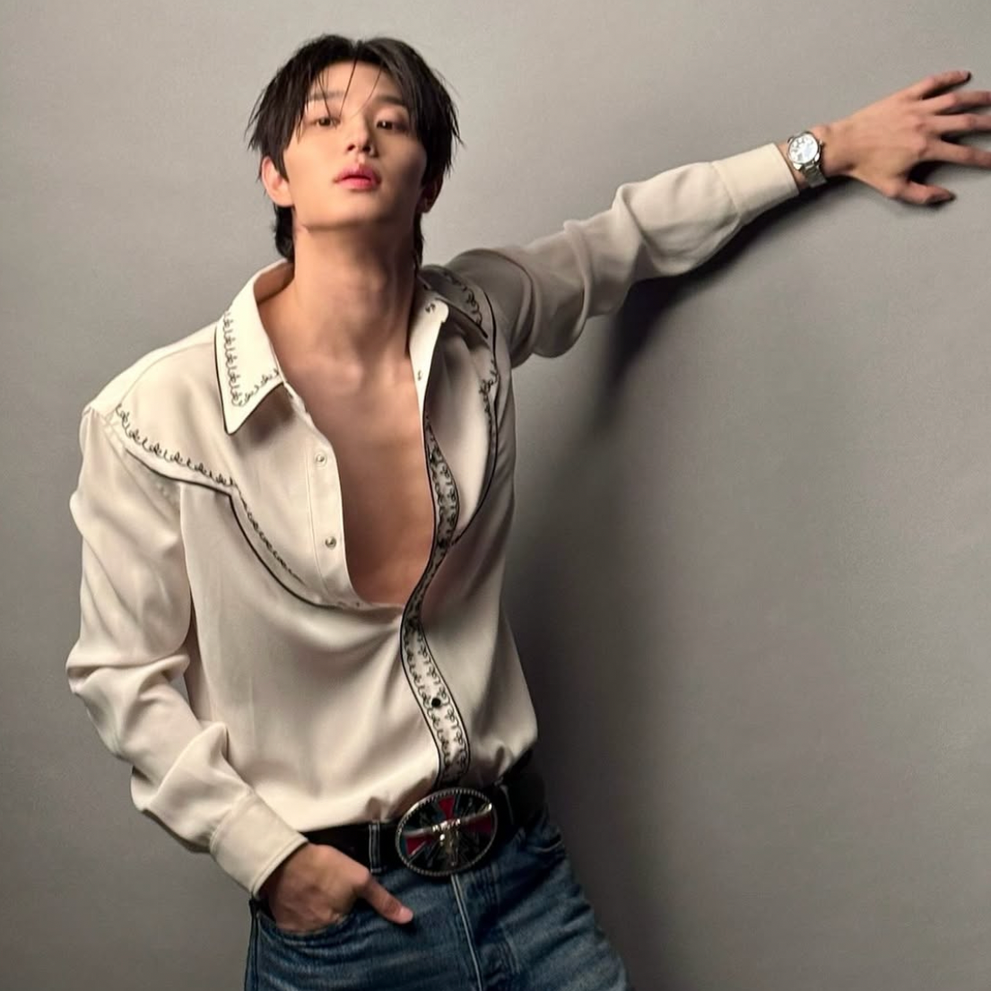 Recent activity shot of Kim Jaewon