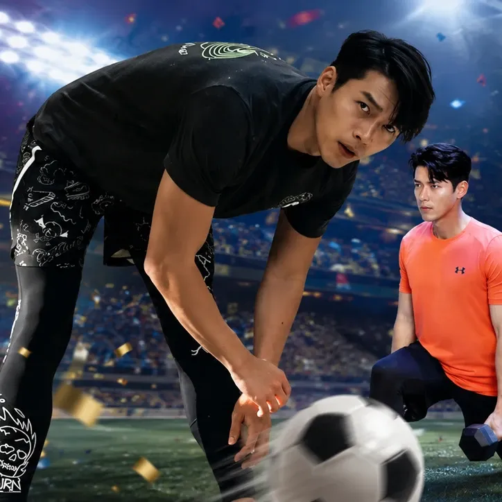 A moment captured by a fan of Hyun Bin