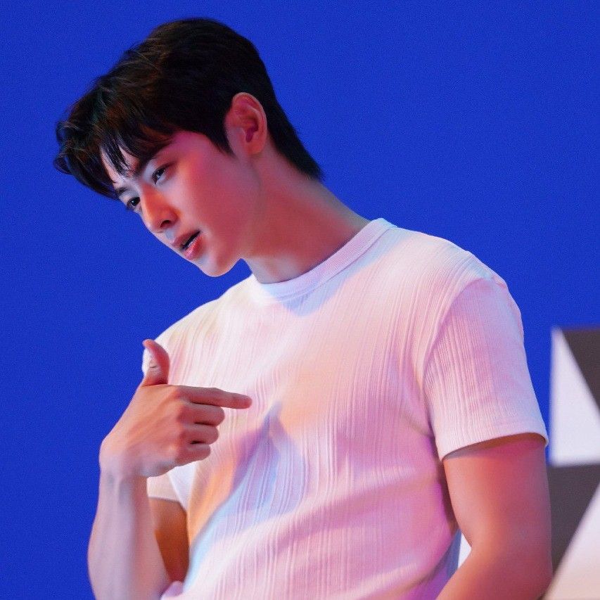 A moment captured by a fan of Cha Eunwoo