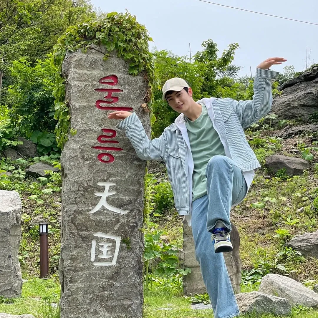 Recent activity shot of Cha Eunwoo