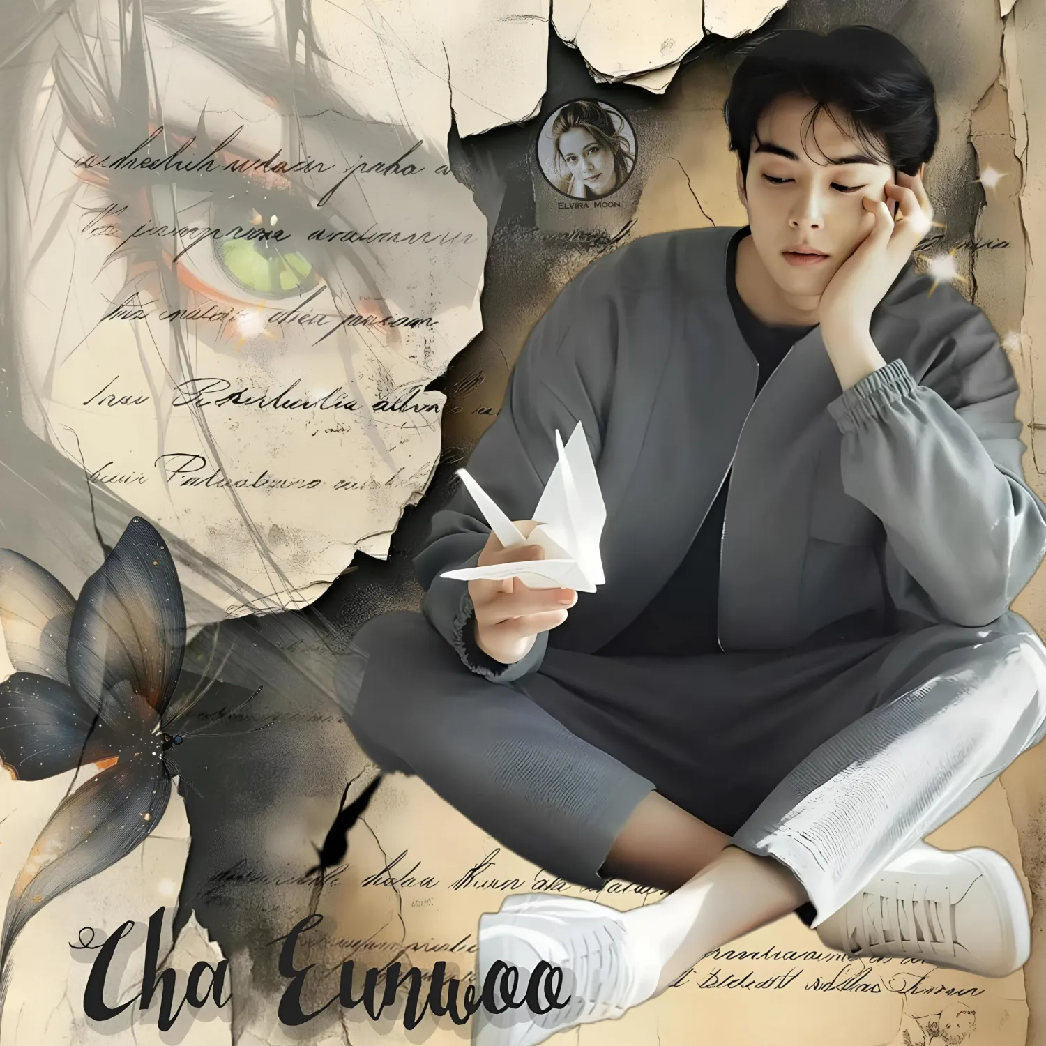 A moment captured by a fan of Cha Eunwoo