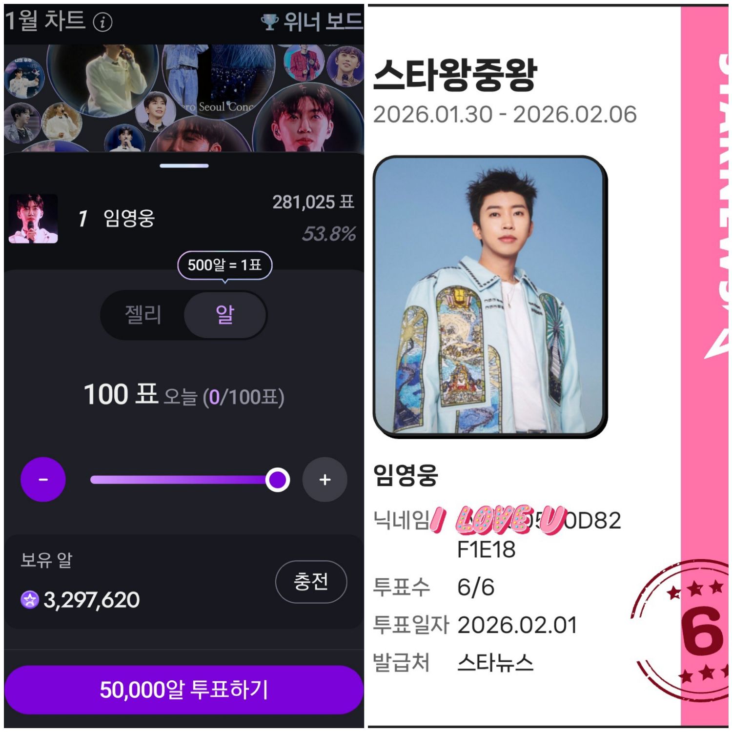 임영웅 팬이 찍은 순간