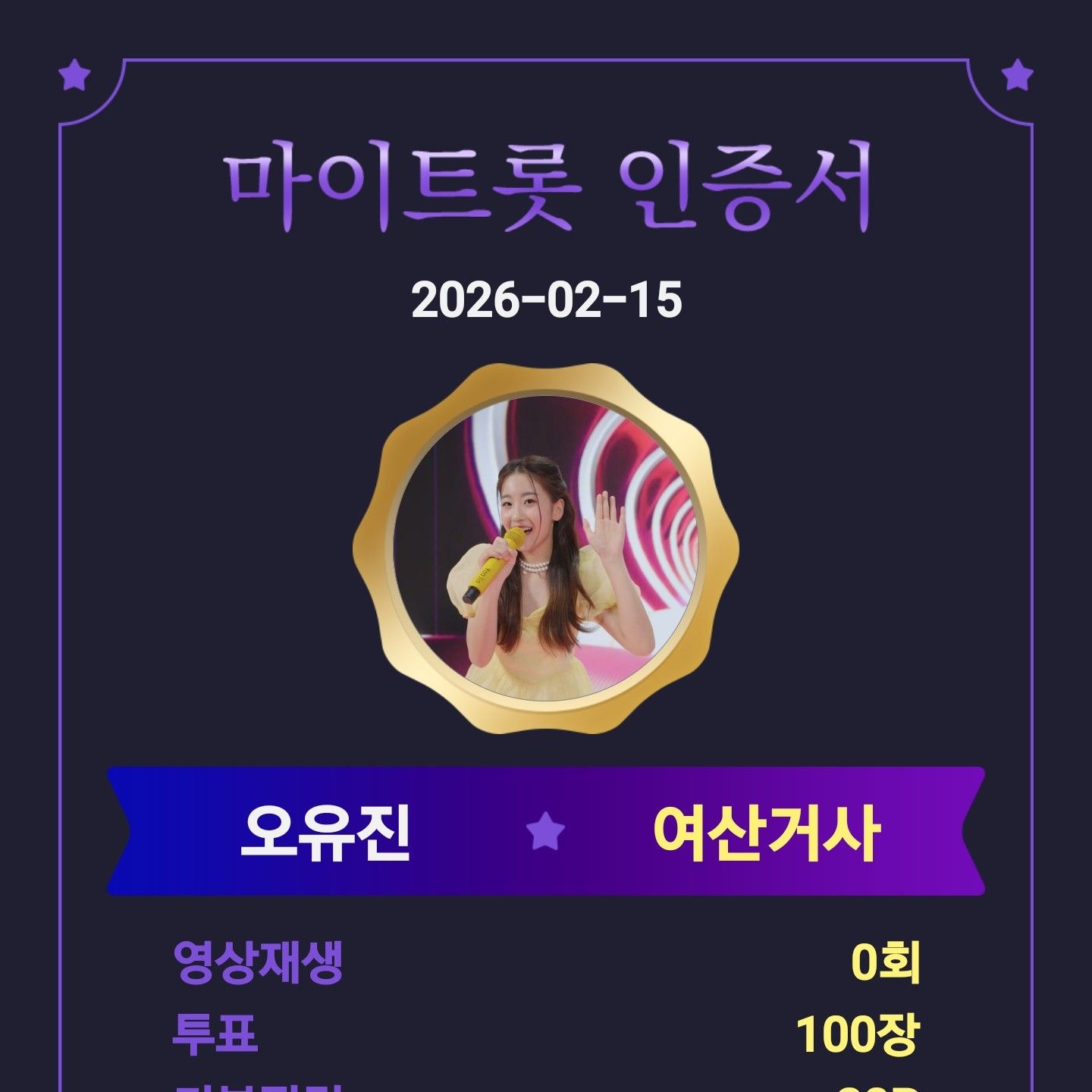 Oh Yujin的近期活動照