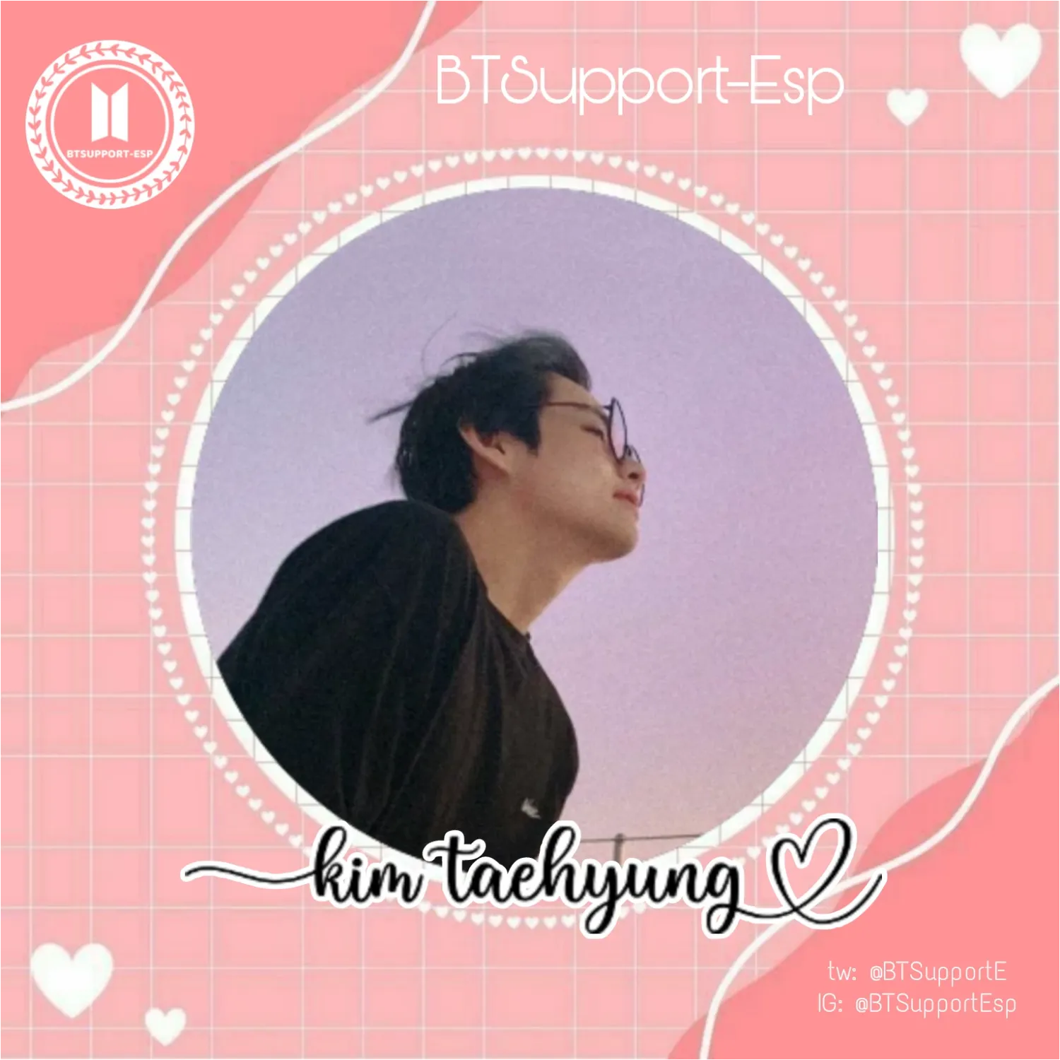 Recent activity shot of Kim Taehyung (V)