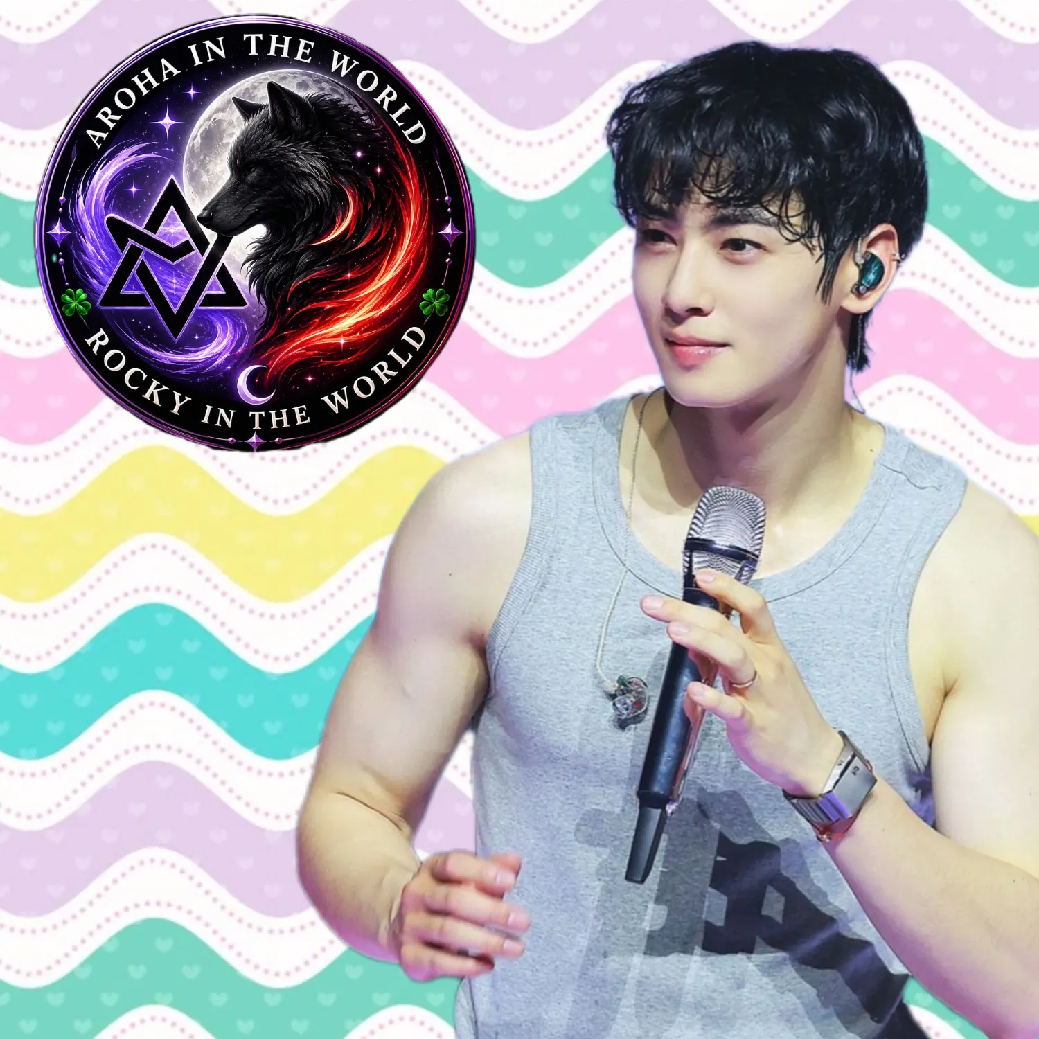 A moment captured by a fan of Cha Eunwoo
