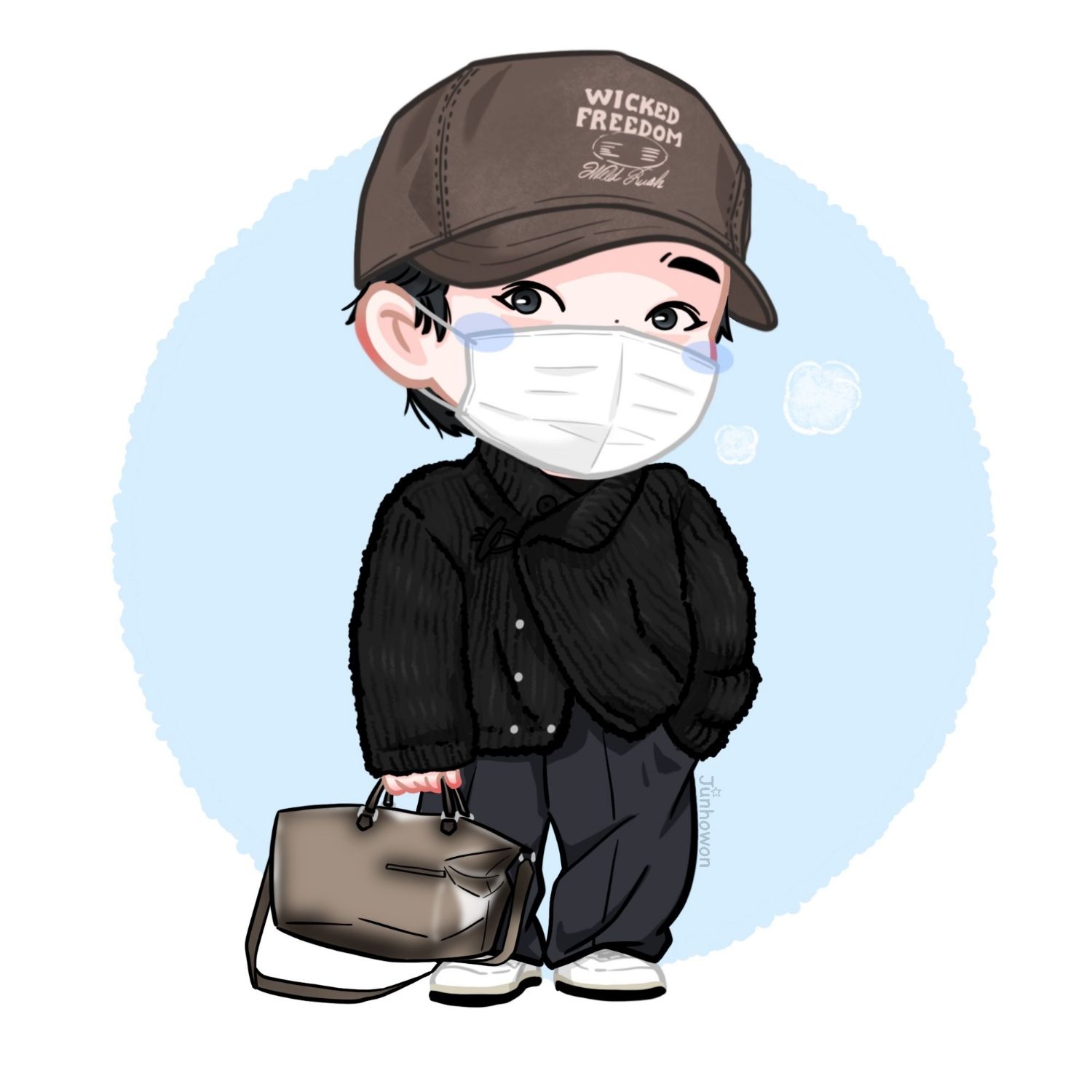 粉丝拍下的李俊昊瞬间