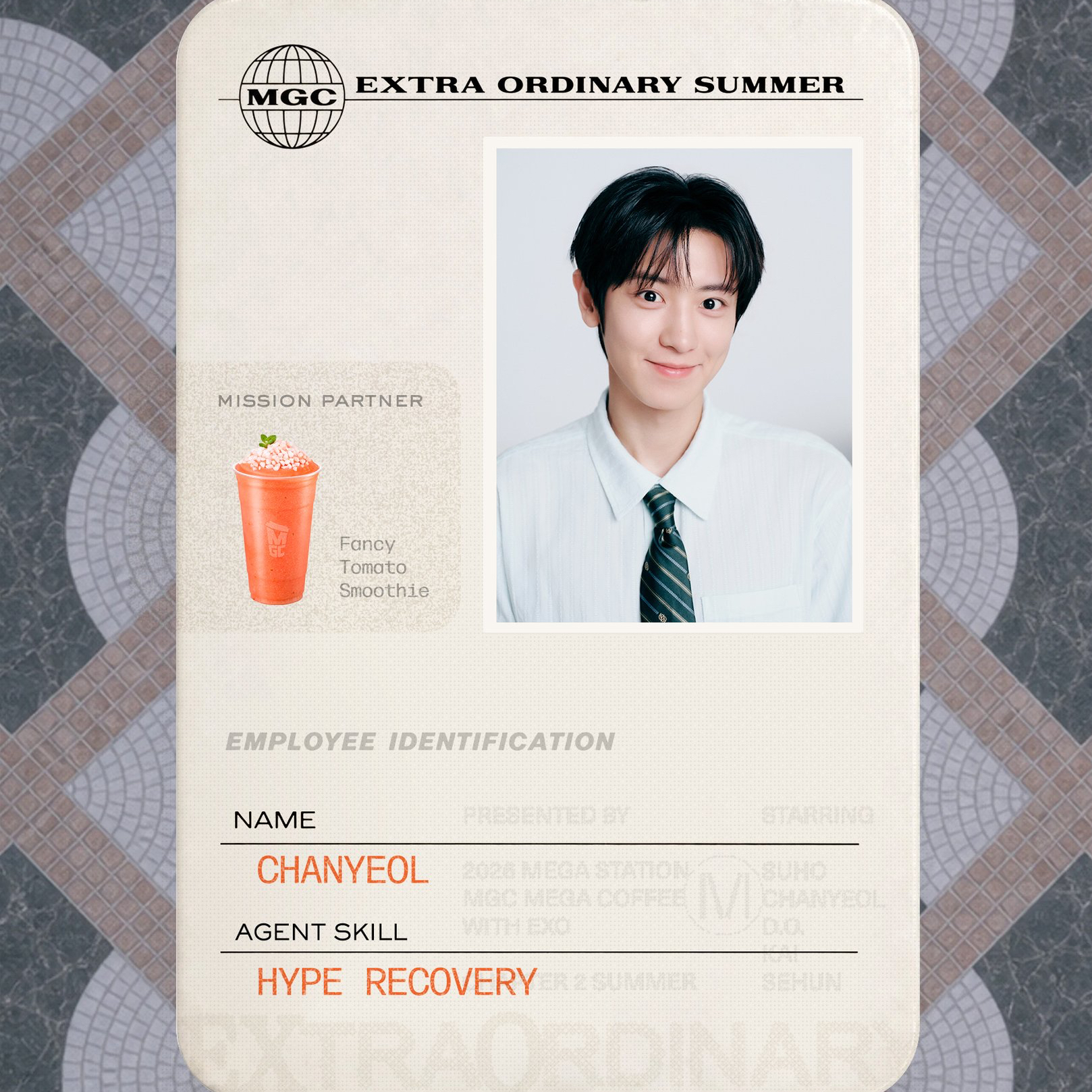 Behind-the-scenes cut of Chanyeol