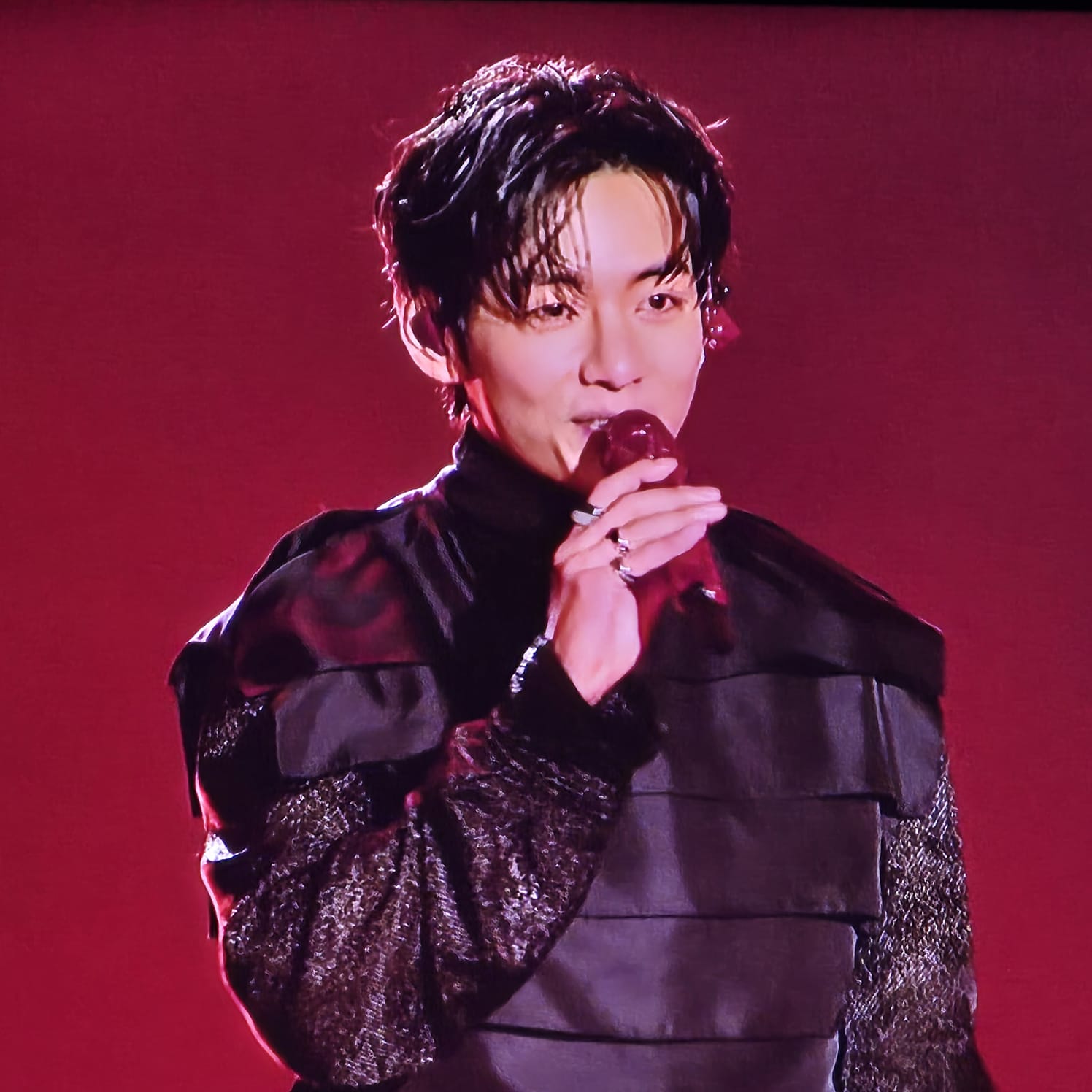 A moment captured by a fan of Kim Taehyung (V)