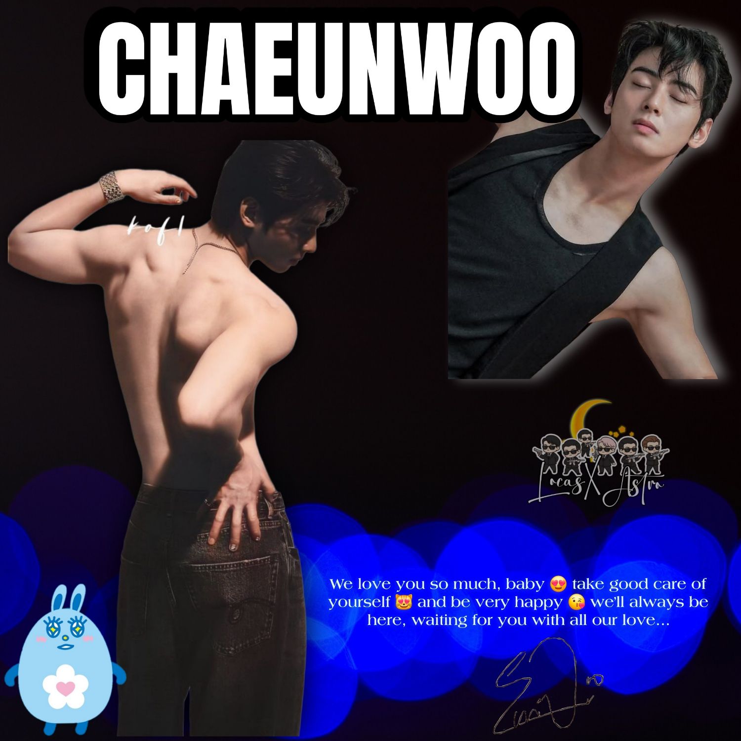 Behind-the-scenes cut of Cha Eunwoo