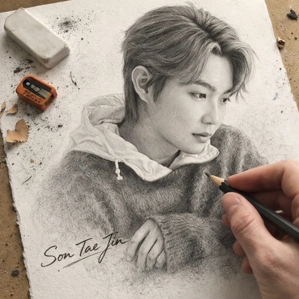 A moment captured by a fan of Son Taejin