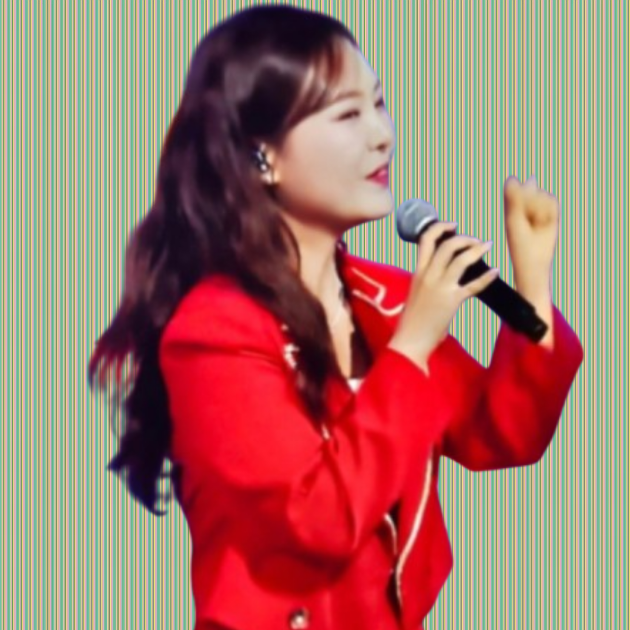 A moment captured by a fan of Miss Kim