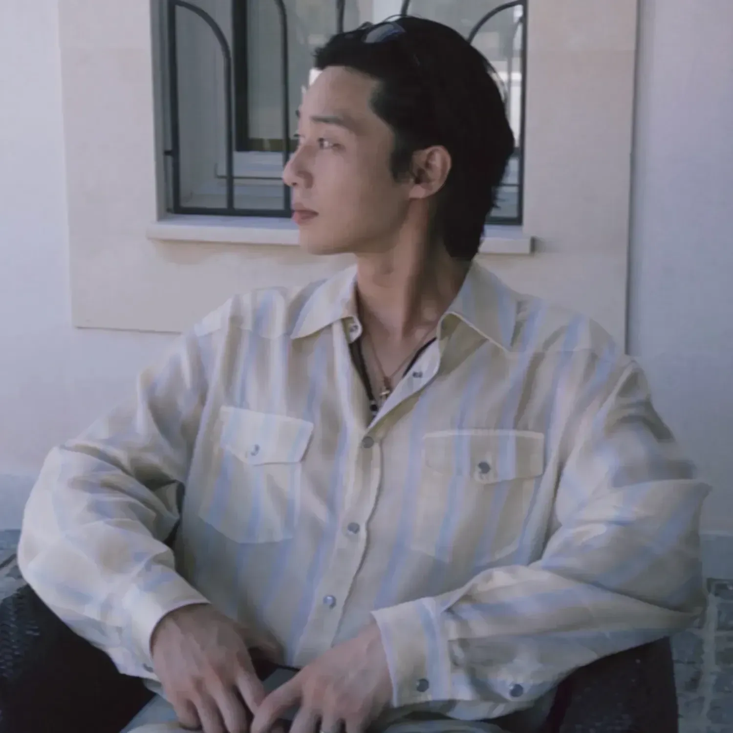 A moment captured by a fan of Park Seojoon