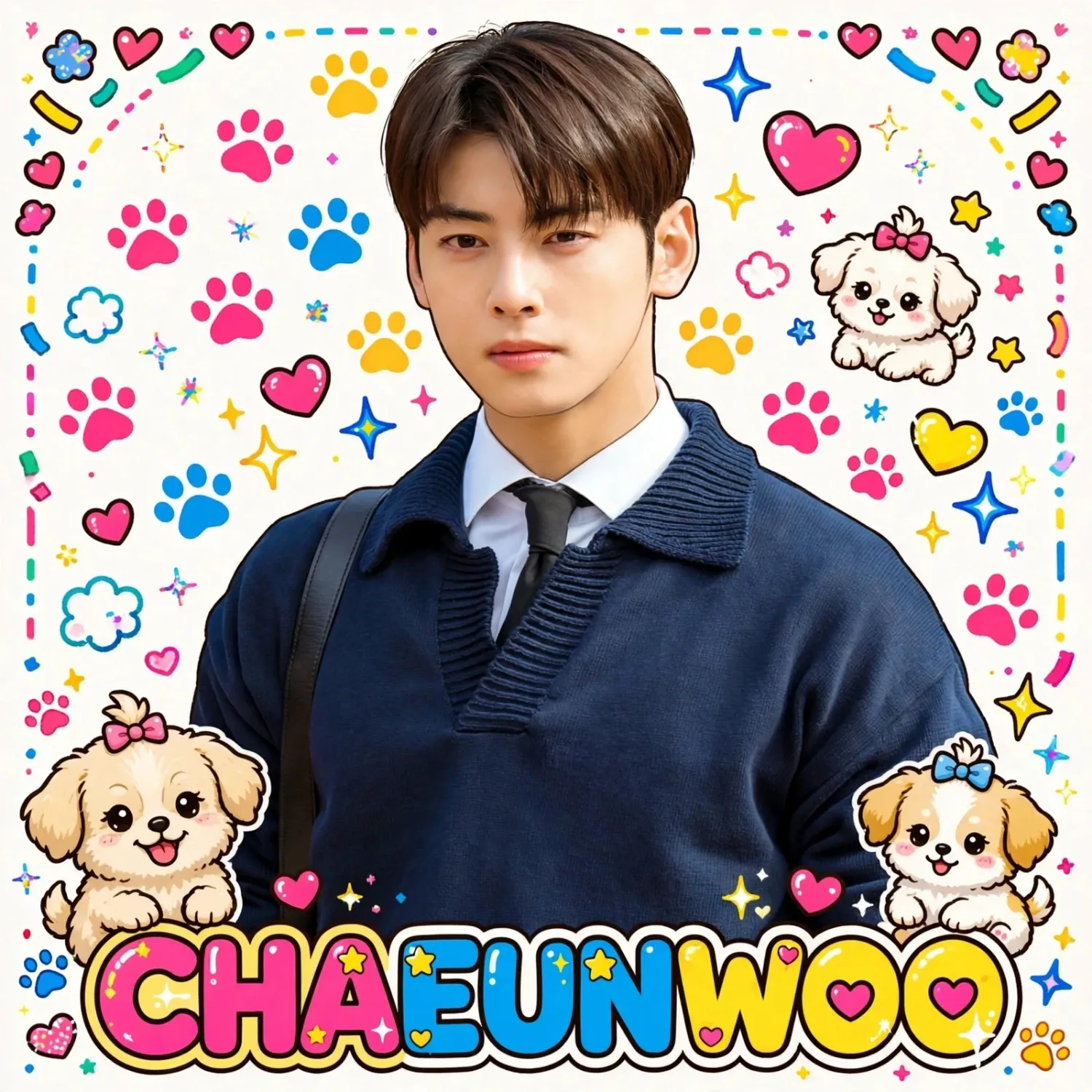 Behind-the-scenes cut of Cha Eunwoo