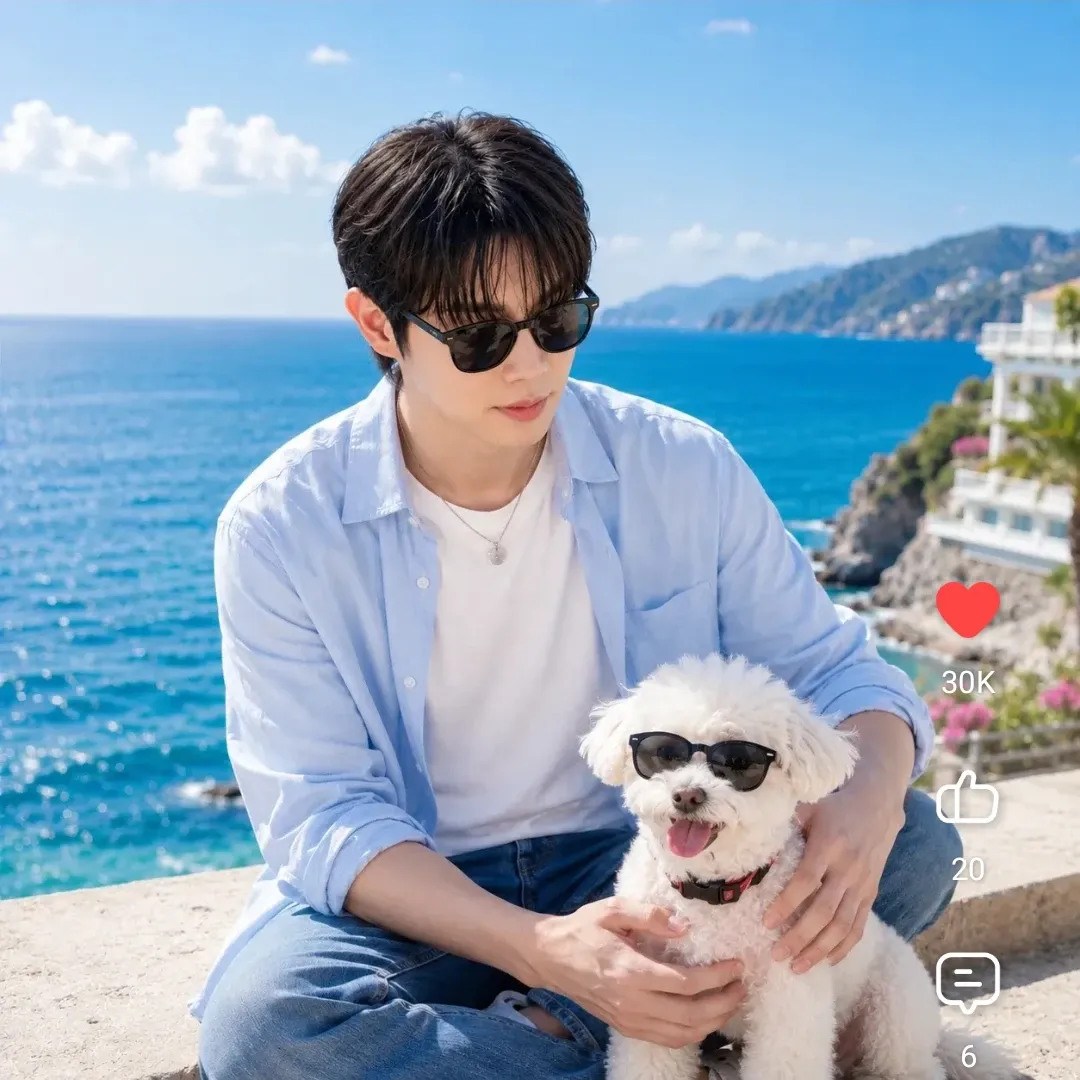 Behind-the-scenes cut of Son Taejin