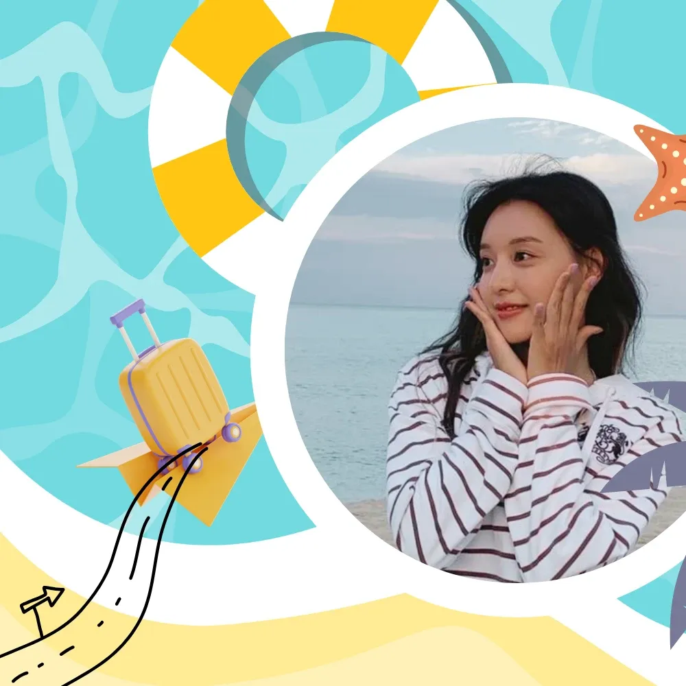 Behind-the-scenes cut of Kim Jiwon