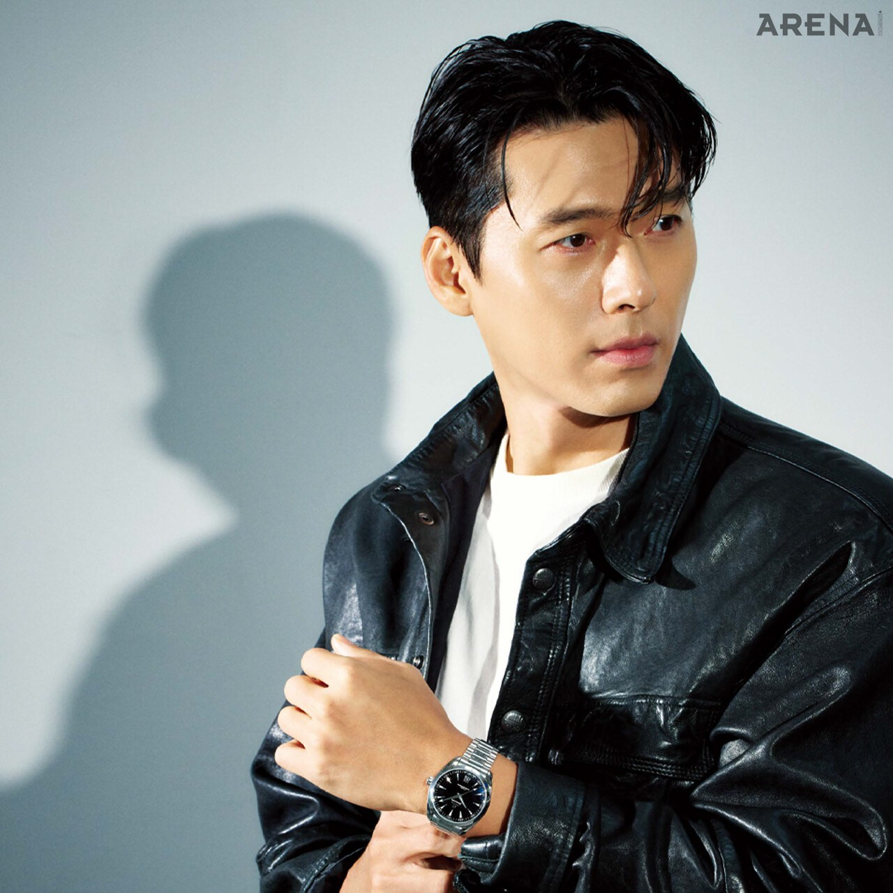 A moment captured by a fan of Hyun Bin