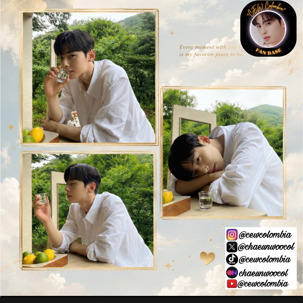 Behind-the-scenes cut of Cha Eunwoo