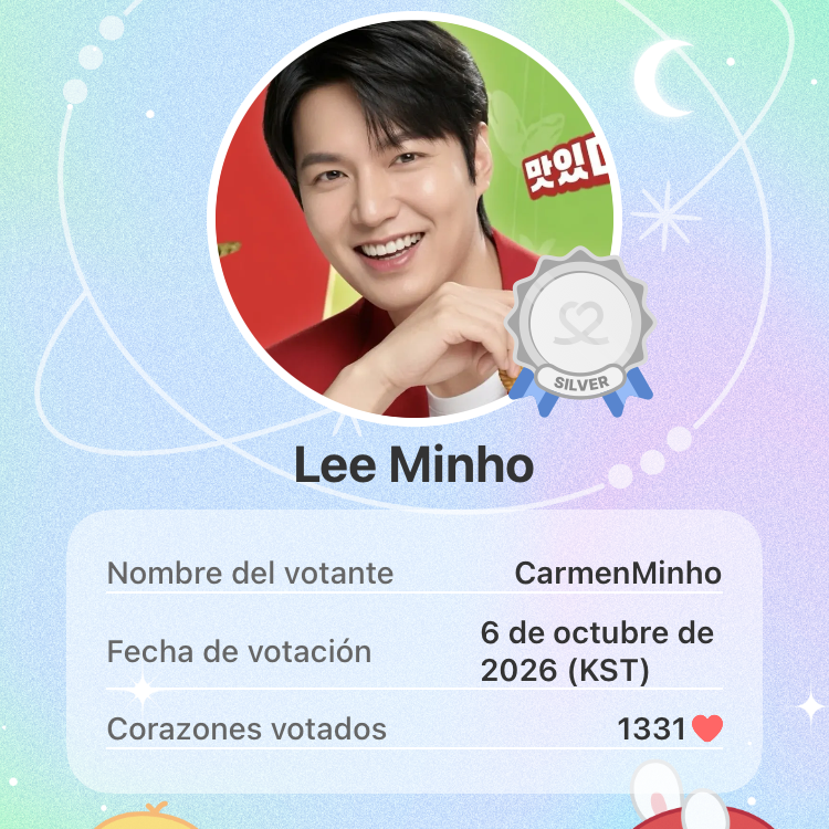 Recent activity shot of Lee Minho