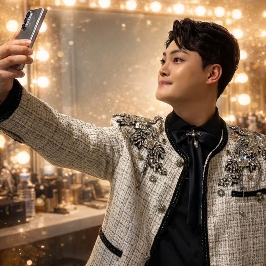 Behind-the-scenes cut of Kim Kyungmin