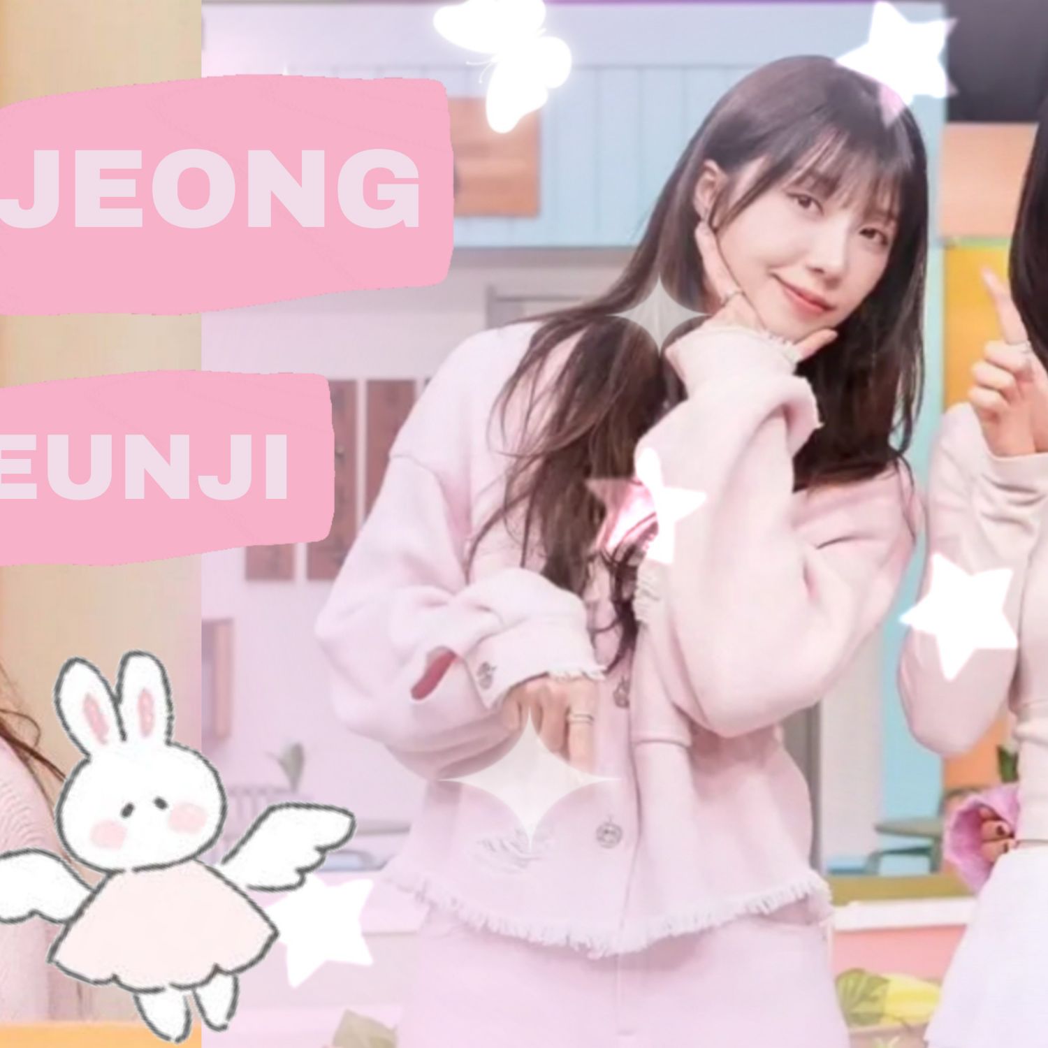 Behind-the-scenes cut of Jung Eunji