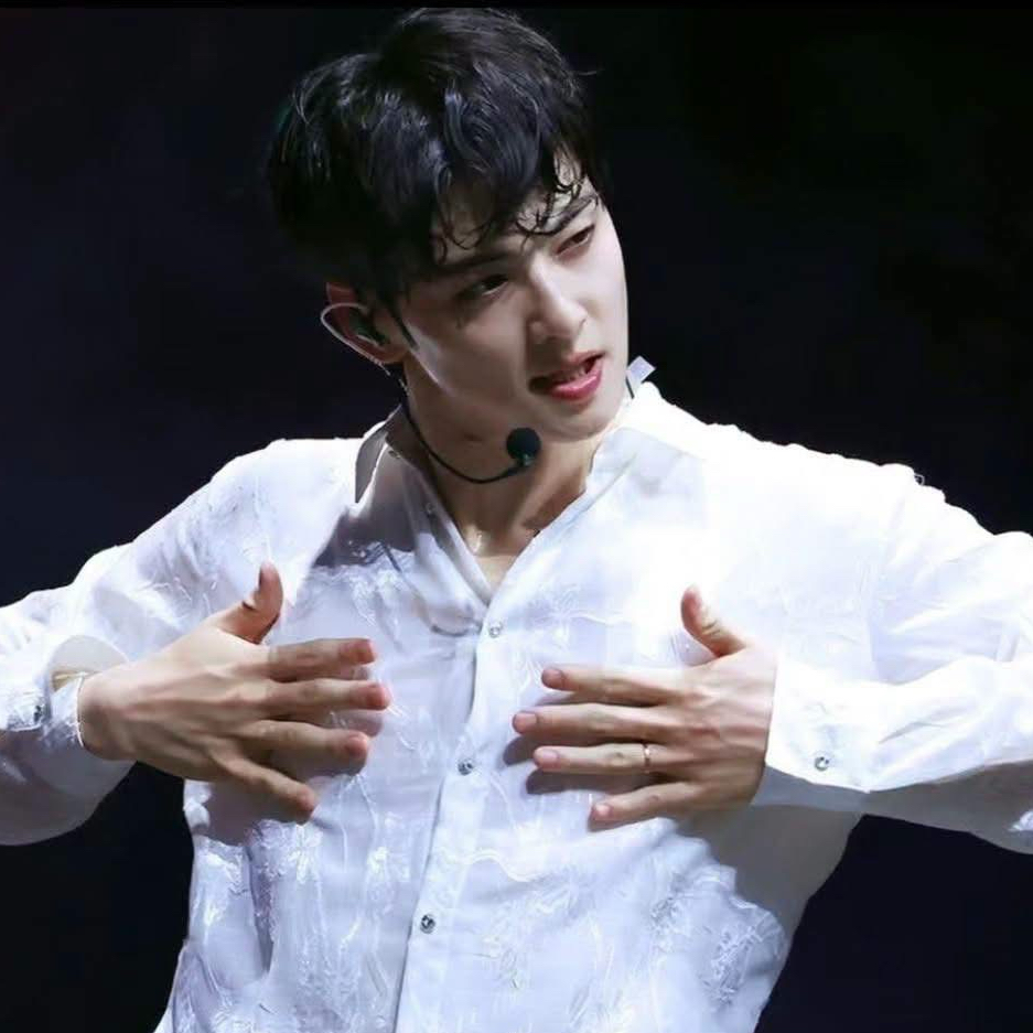 A moment captured by a fan of Cha Eunwoo