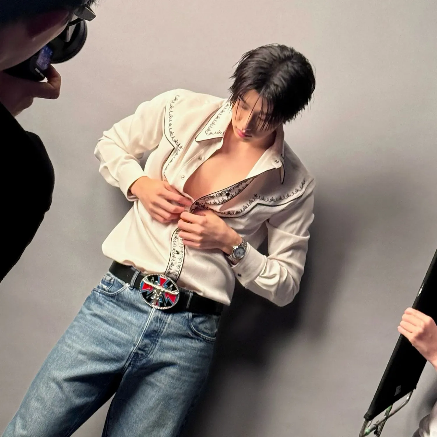 A moment captured by a fan of Kim Jaewon