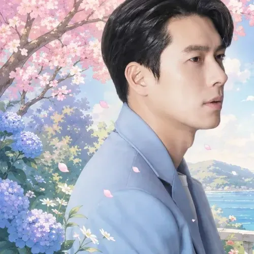 Momen yang diabadikan oleh penggemar Hyun Bin