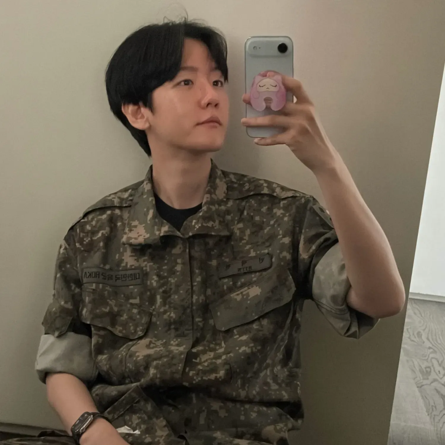 A moment captured by a fan of Baekhyun