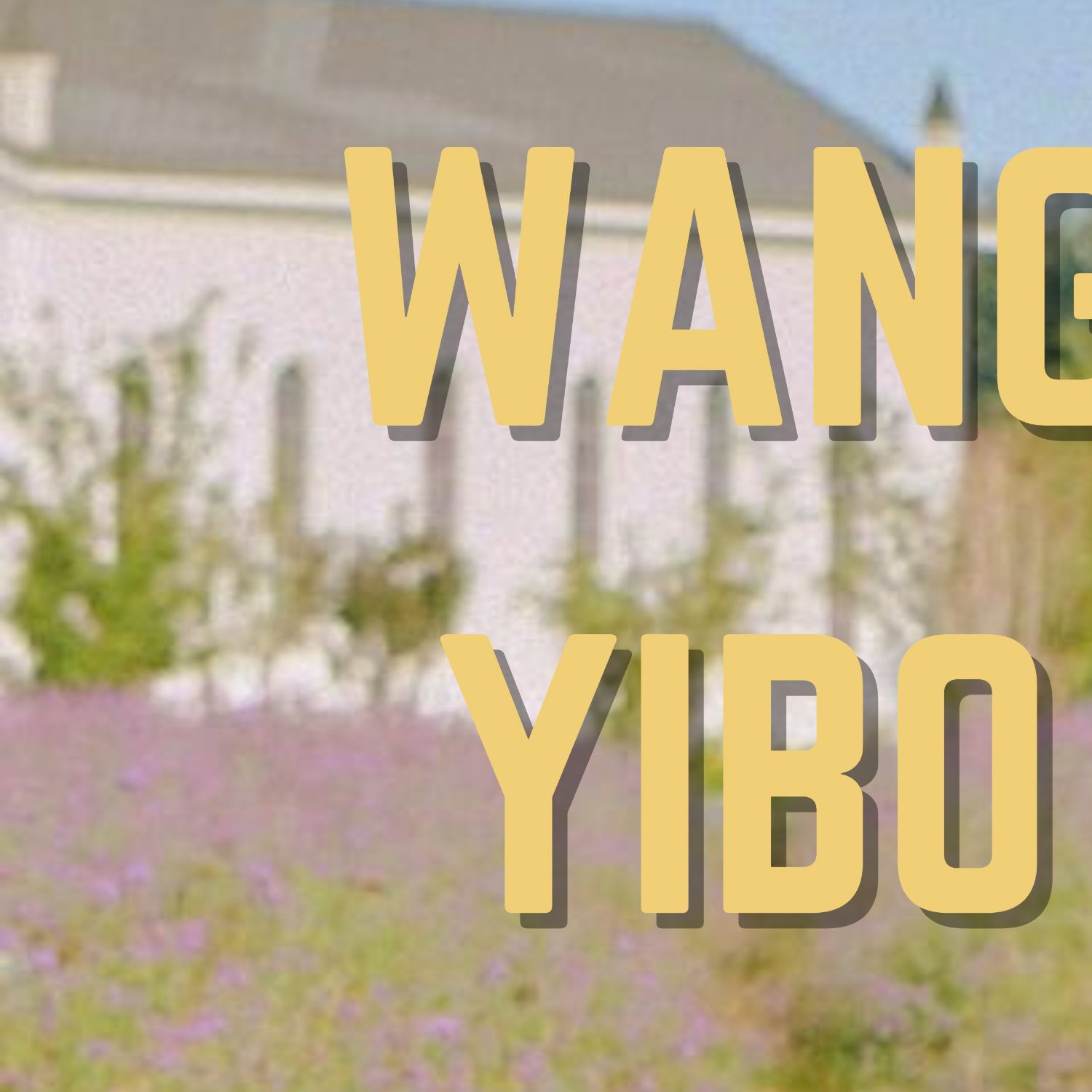 Latest photo of Wang Yibo