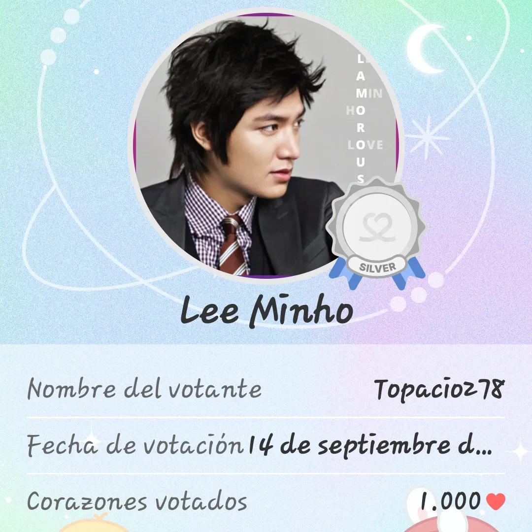 Recent activity shot of Lee Minho