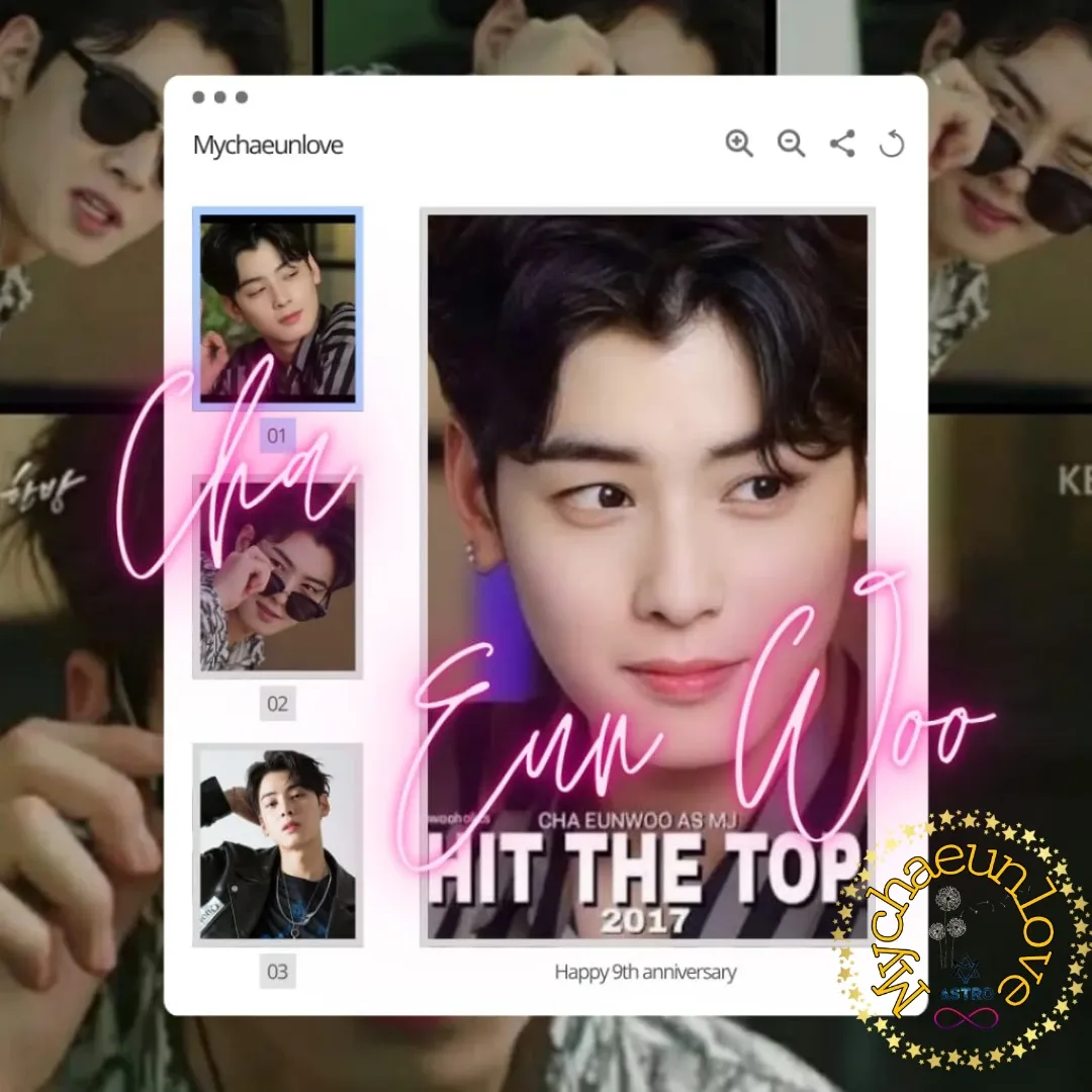 Behind-the-scenes cut of Cha Eunwoo