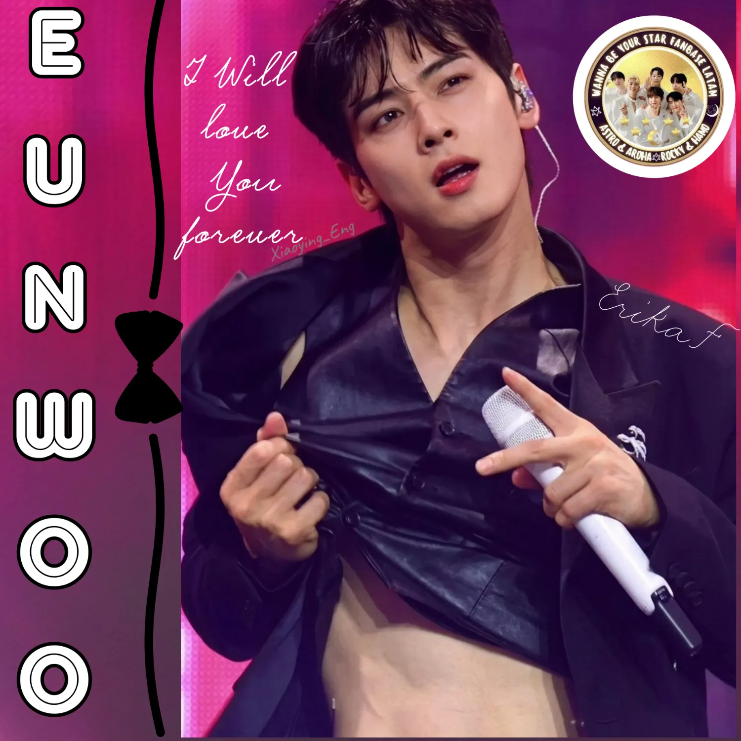 A moment captured by a fan of Cha Eunwoo