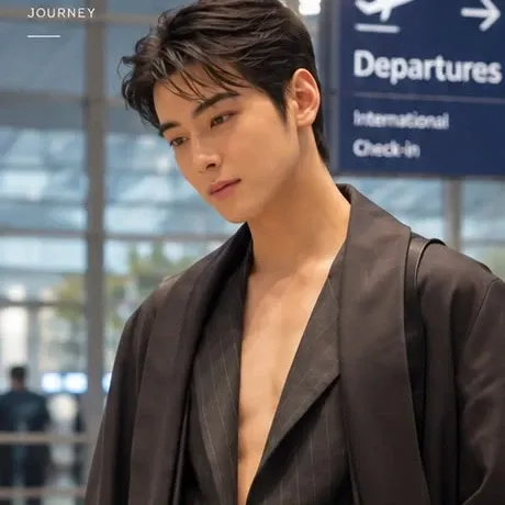 Behind-the-scenes cut of Cha Eunwoo