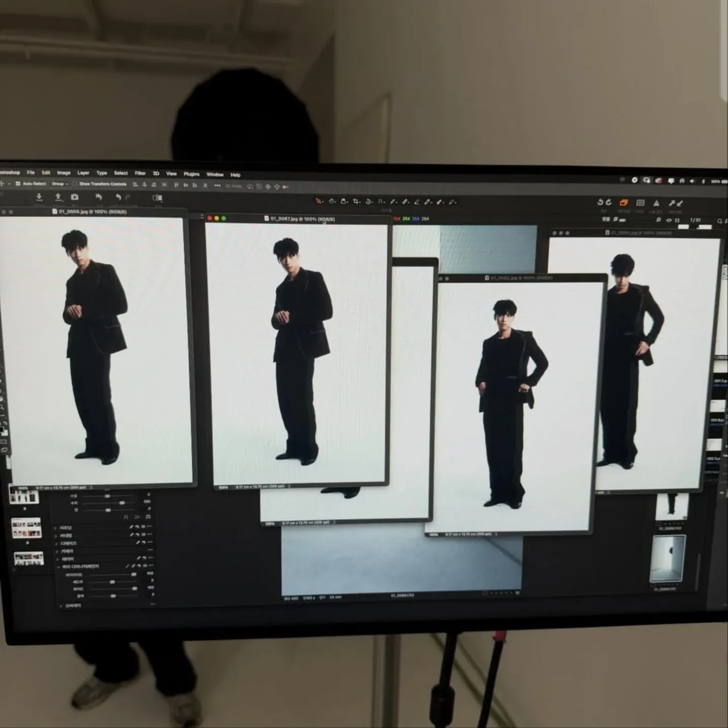 Behind-the-scenes cut of Hong Mingi